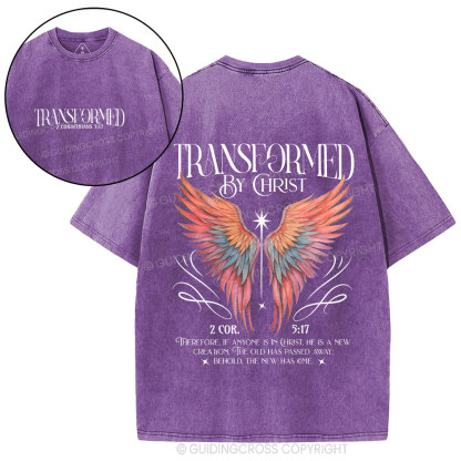 Transformed By Christ Christian Washed T-Shirt