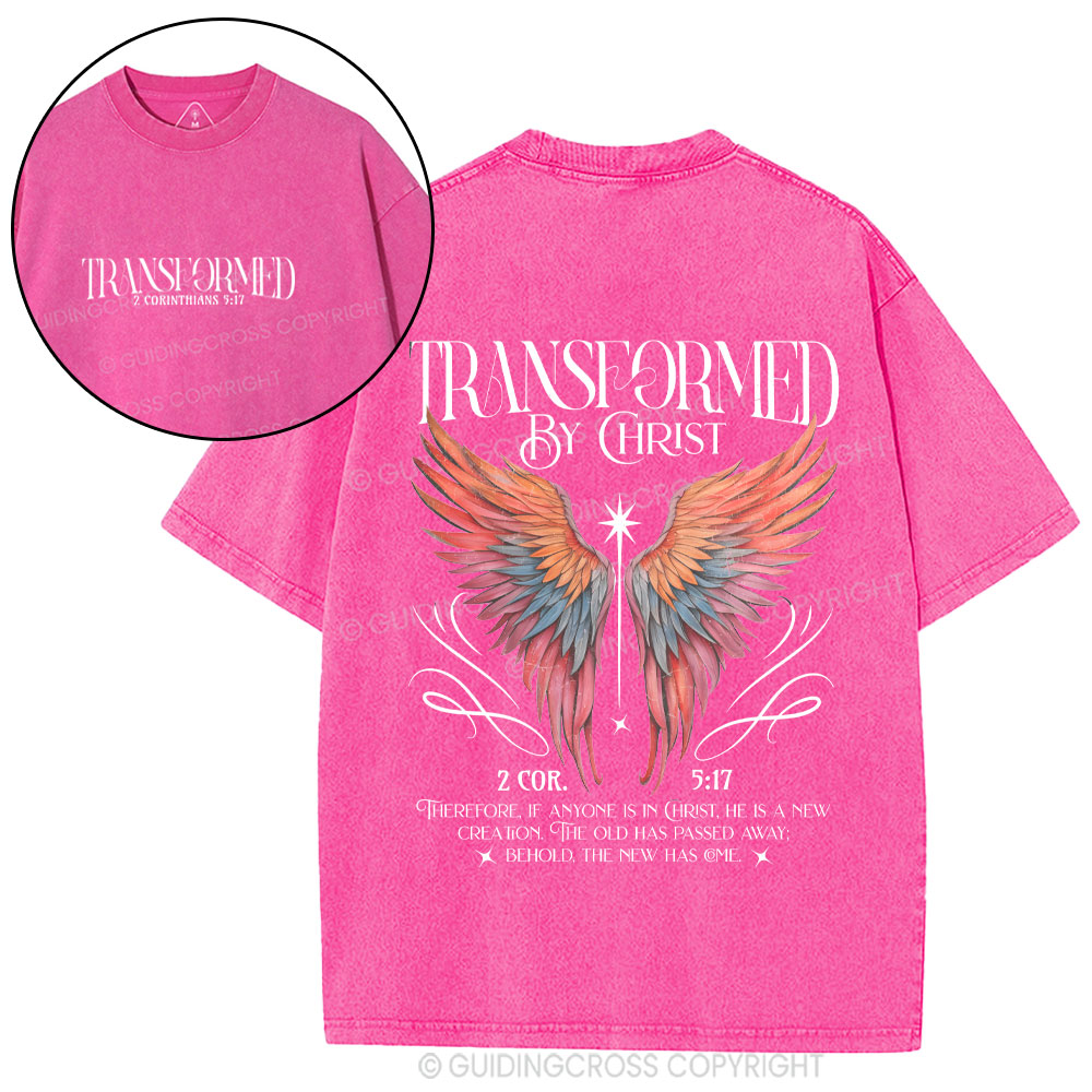 Transformed By Christ Christian Washed T-Shirt