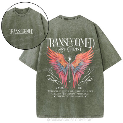Transformed By Christ Christian Washed T-Shirt