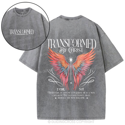 Transformed By Christ Christian Washed T-Shirt