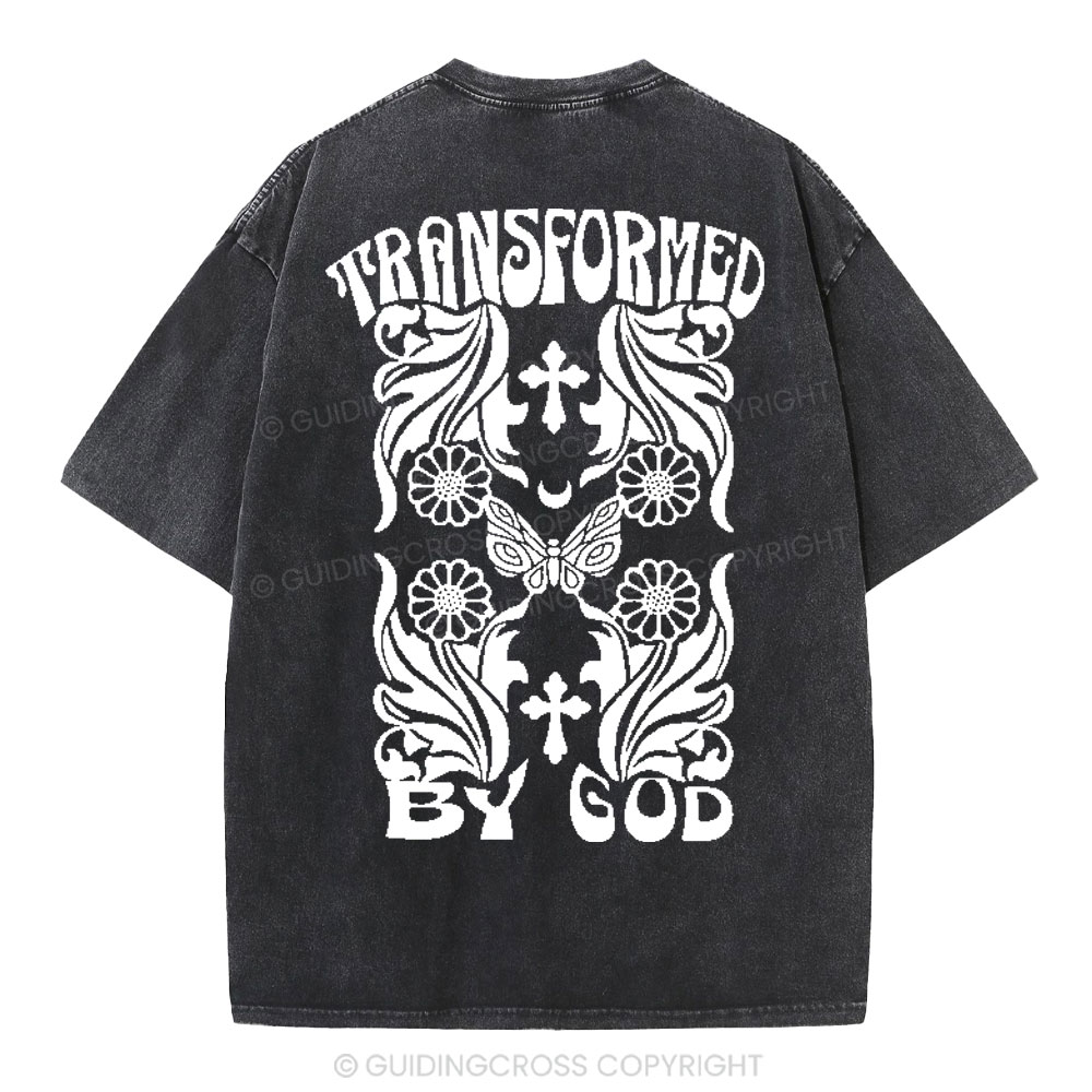 Transformed By God Chrsitian Washed T-Shirt