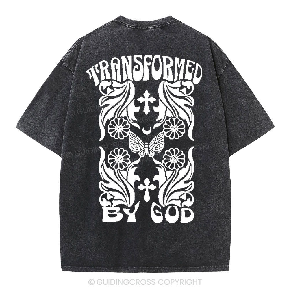 Transformed By God Chrsitian Washed T-Shirt