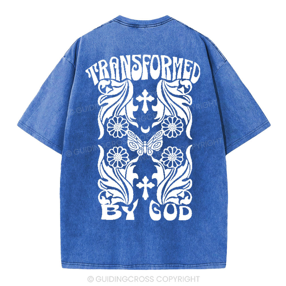 Transformed By God Chrsitian Washed T-Shirt