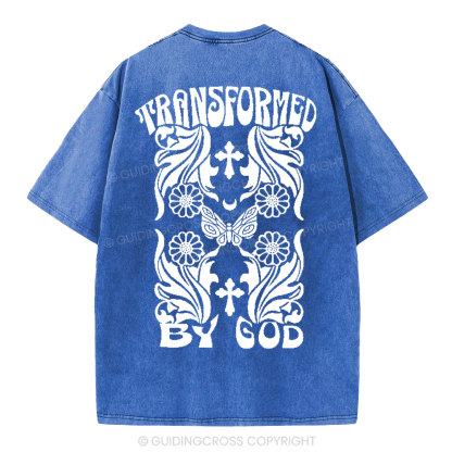 Transformed By God Chrsitian Washed T-Shirt