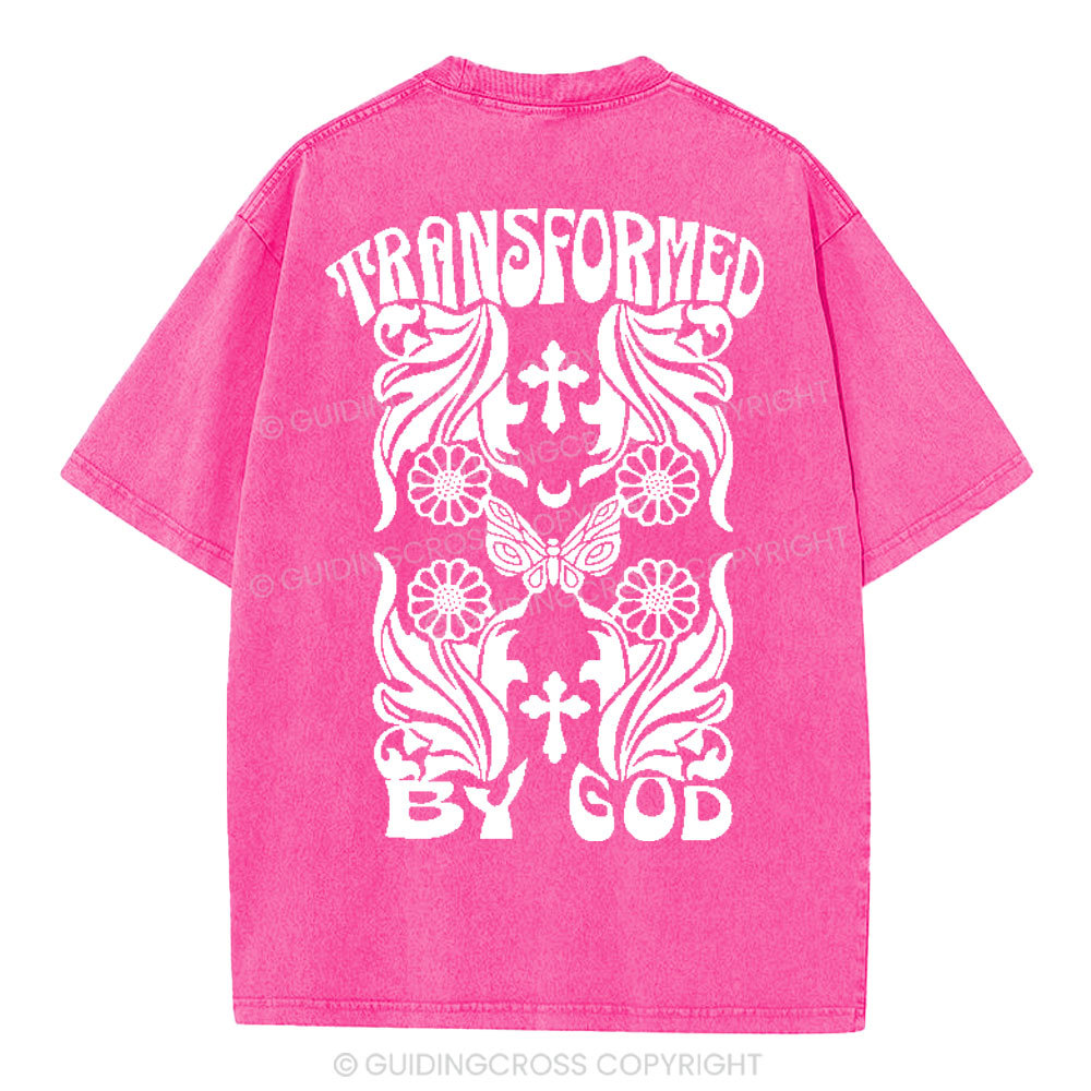 Transformed By God Chrsitian Washed T-Shirt