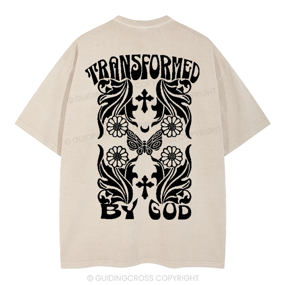 Transformed By God Chrsitian Washed T-Shirt