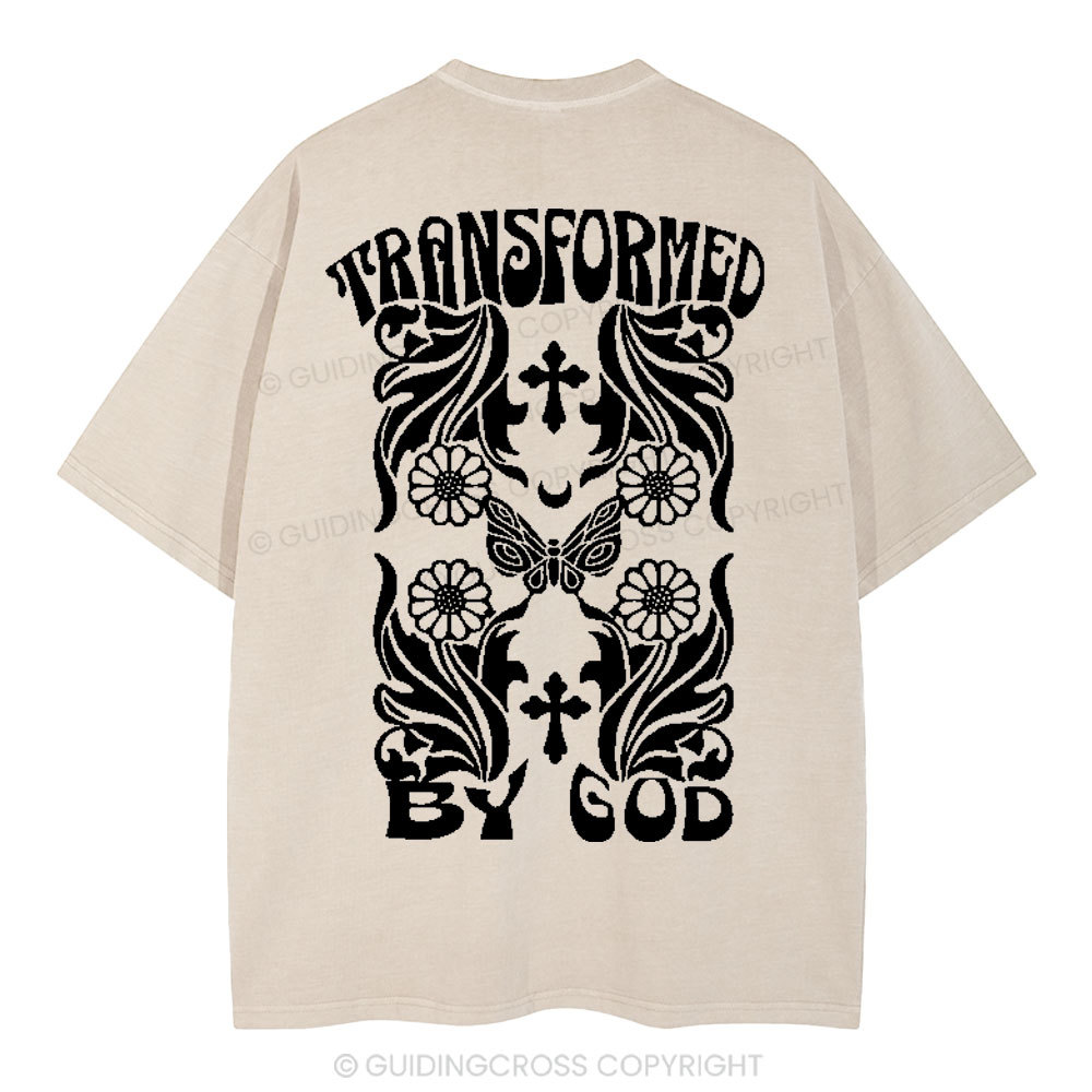 Transformed By God Chrsitian Washed T-Shirt
