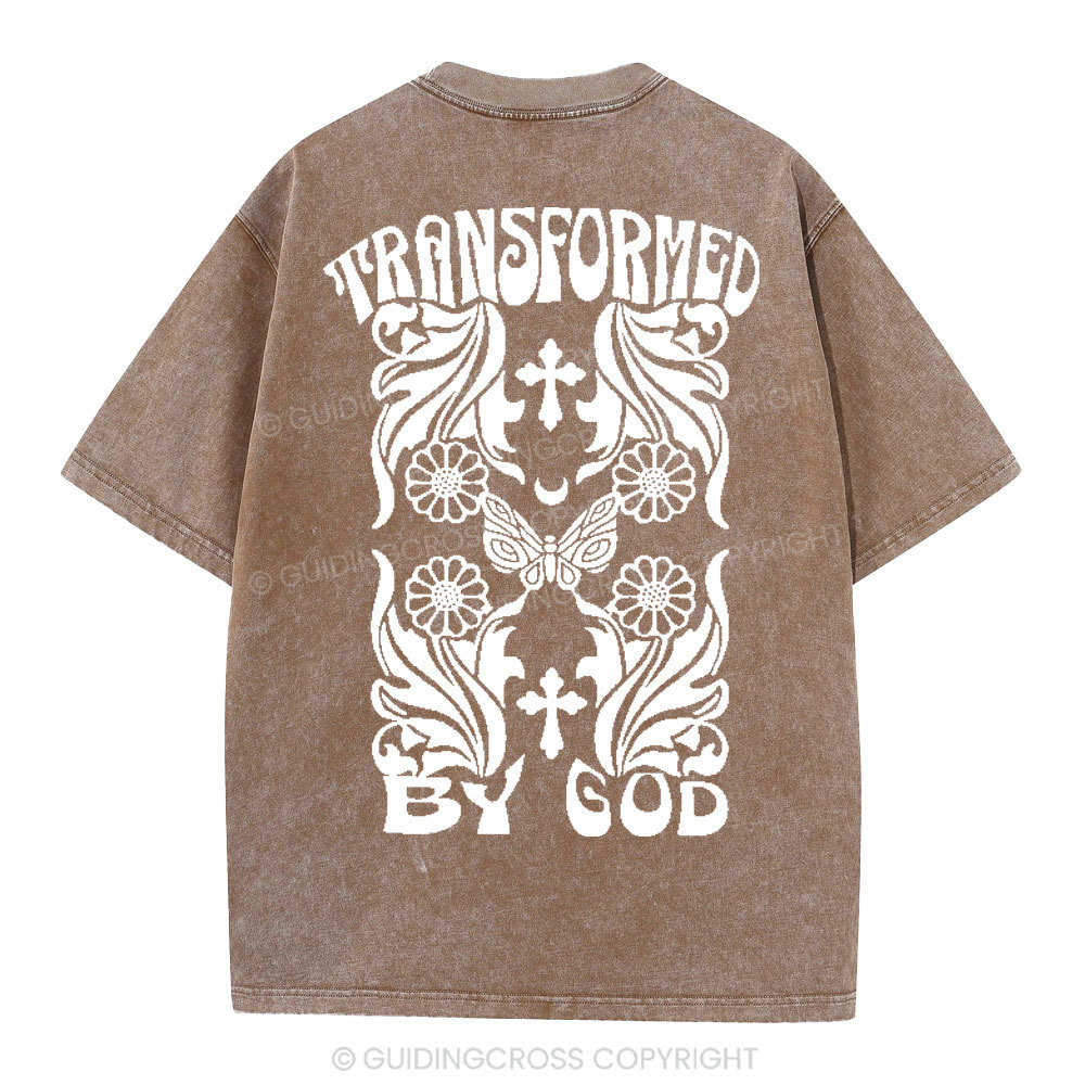 Transformed By God Chrsitian Washed T-Shirt