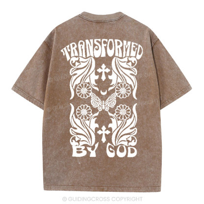 Transformed By God Chrsitian Washed T-Shirt