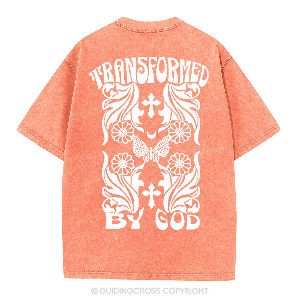 Transformed By God Chrsitian Washed T-Shirt