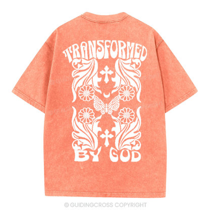 Transformed By God Chrsitian Washed T-Shirt