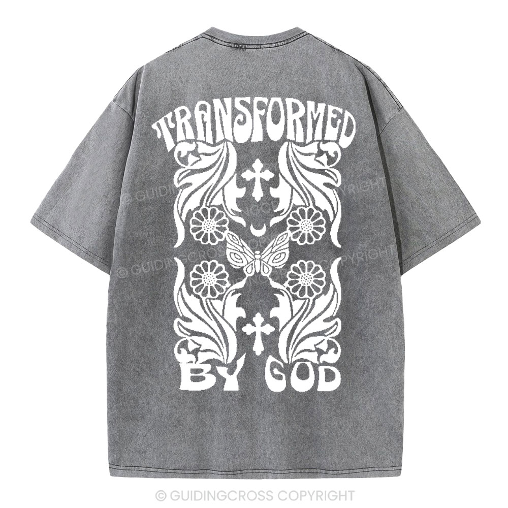 Transformed By God Chrsitian Washed T-Shirt