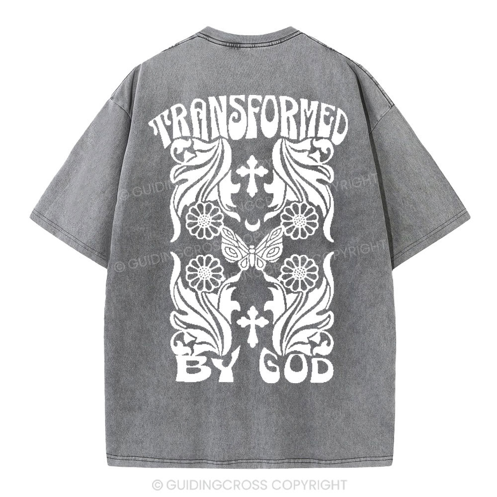 Transformed By God Chrsitian Washed T-Shirt