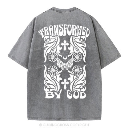 Transformed By God Chrsitian Washed T-Shirt