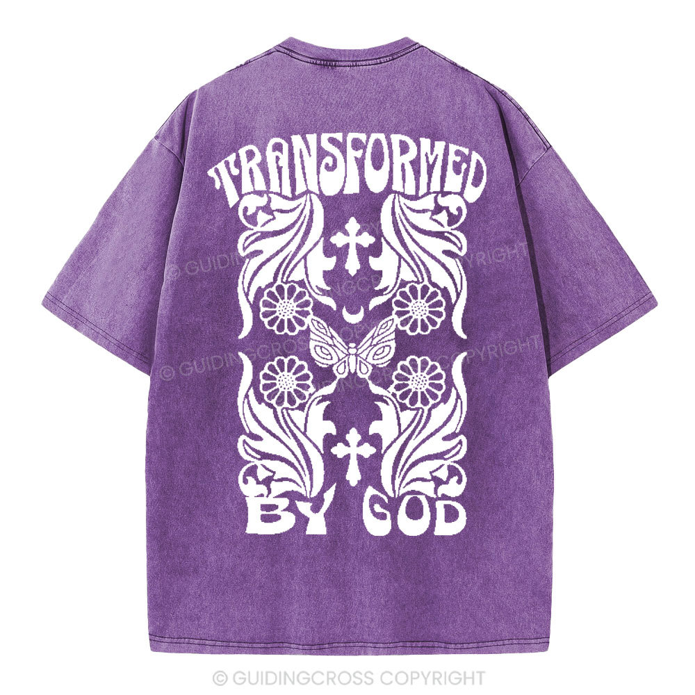 Transformed By God Chrsitian Washed T-Shirt