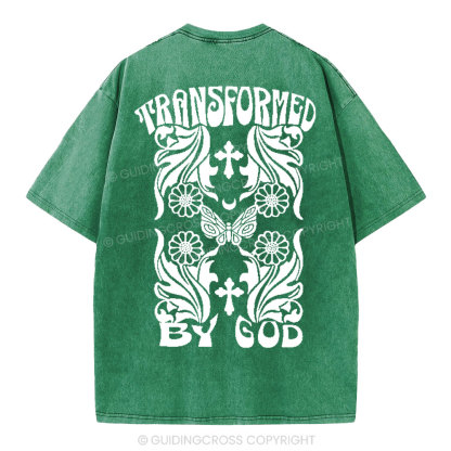 Transformed By God Chrsitian Washed T-Shirt