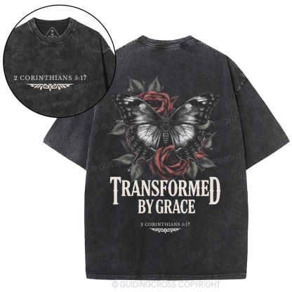 Transformed By Grace Christian Washed T-Shirt