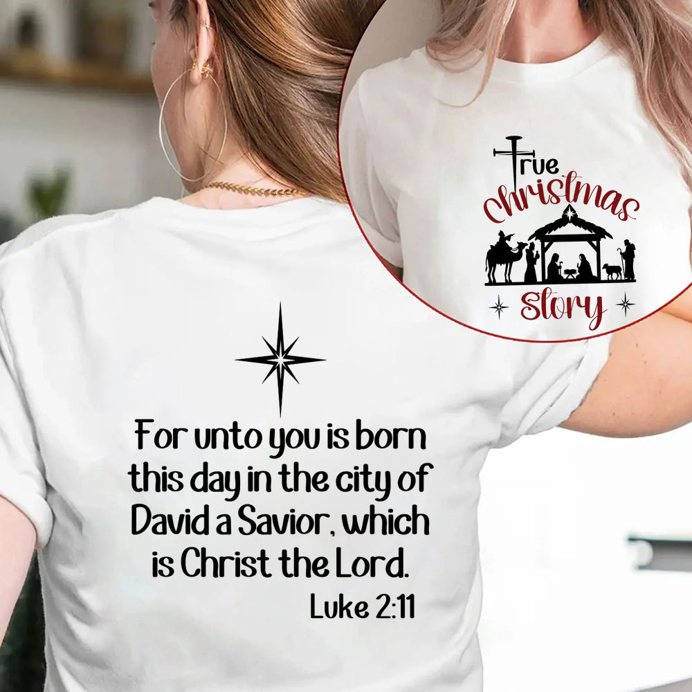 True Christmas Story Christian T-Shirt
