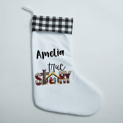 True Story Christian Christmas Stocking