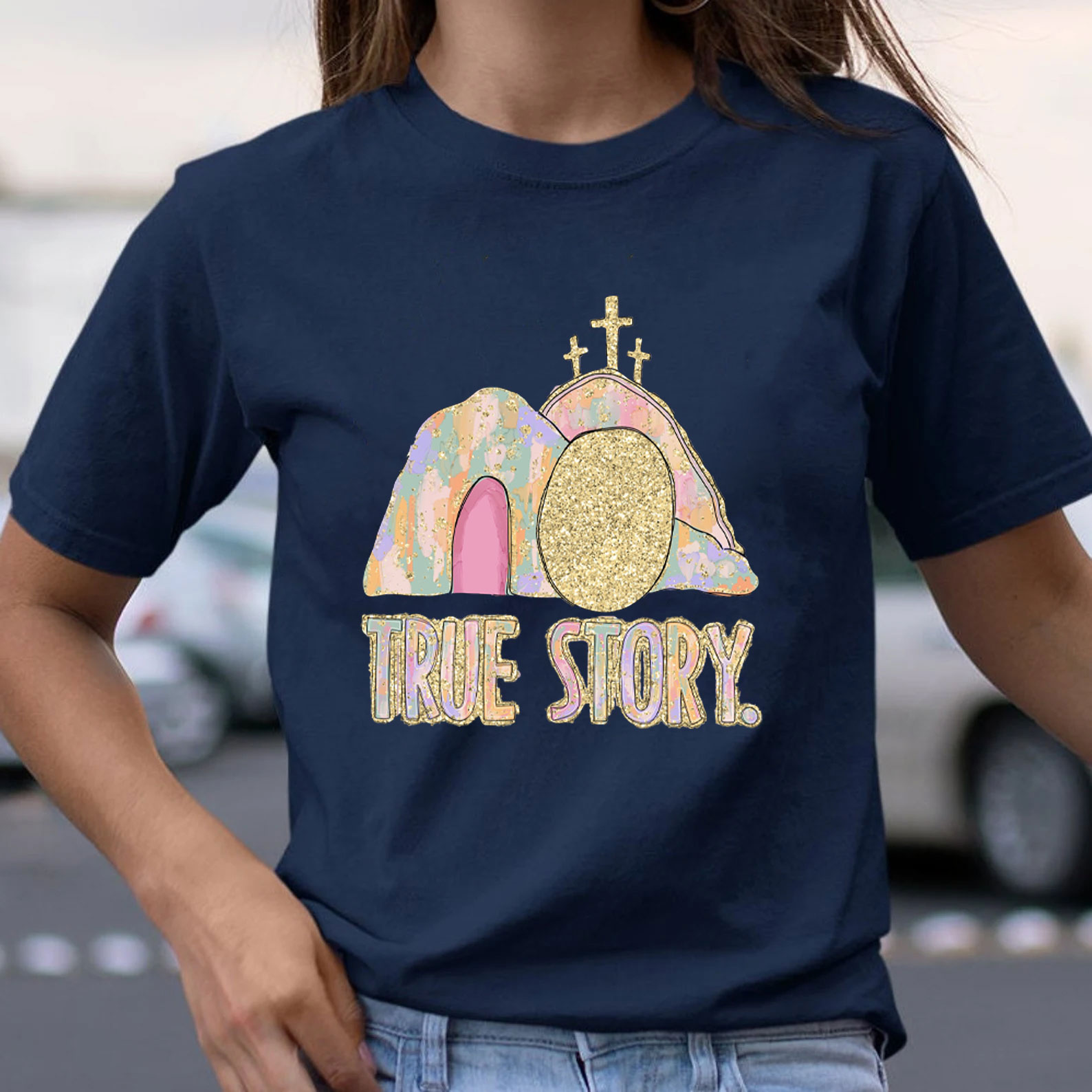 True Story Christian Glitter T-Shirt