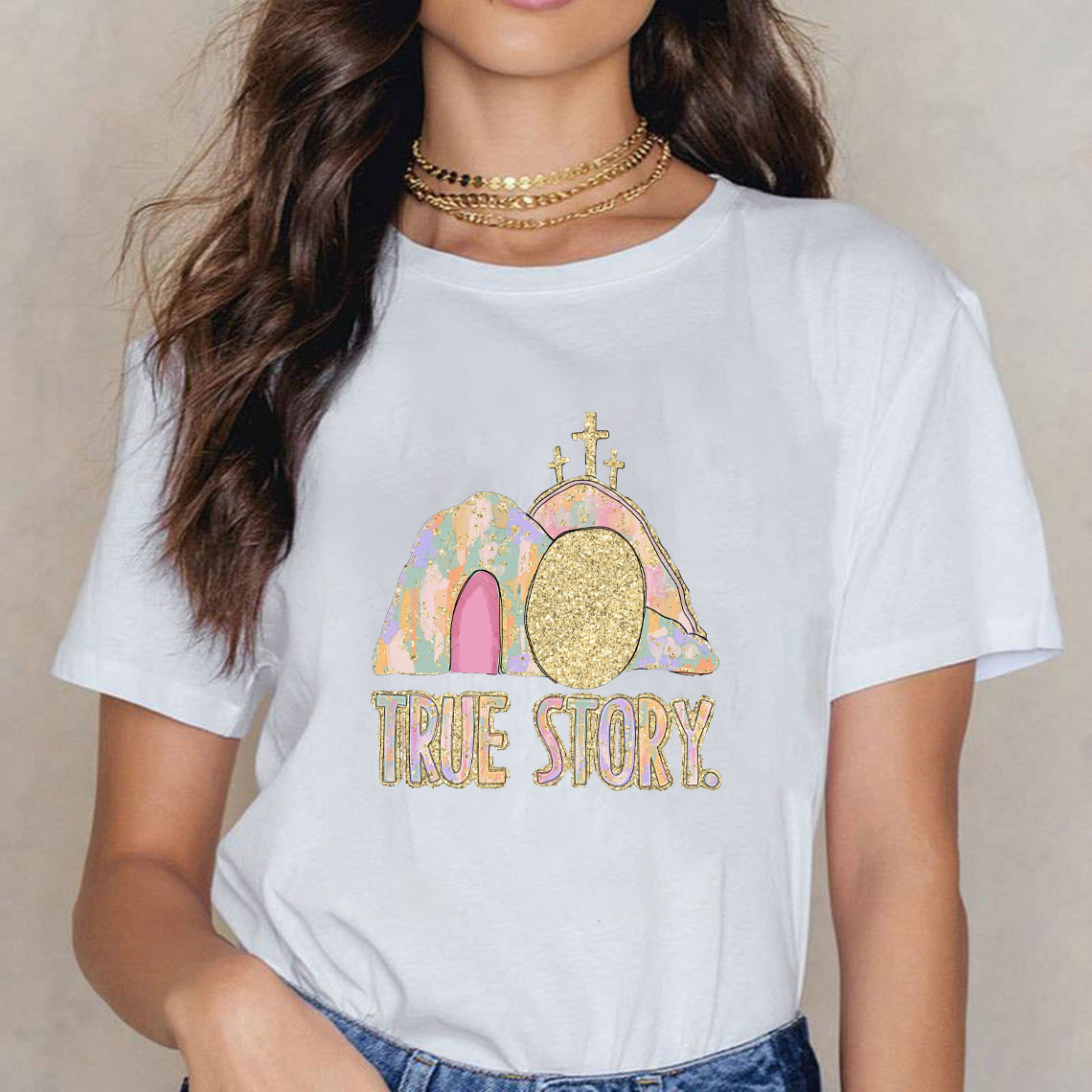 True Story Christian Glitter T-Shirt