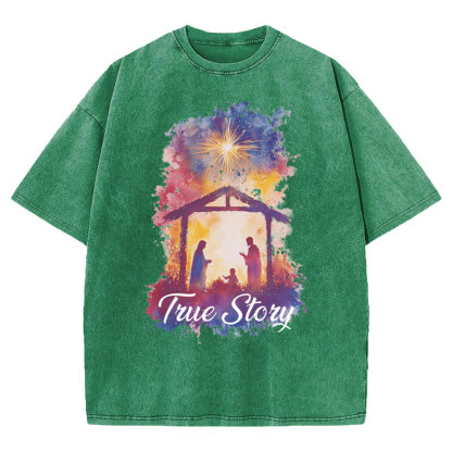 True Story Christian Washed T-Shirt