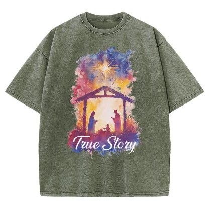 True Story Christian Washed T-Shirt