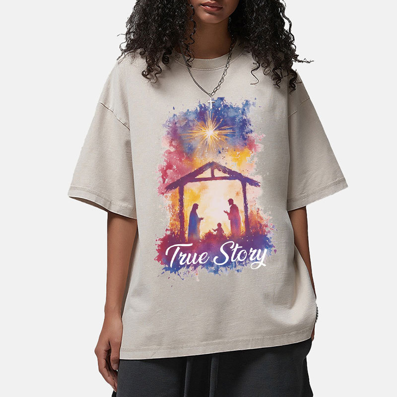 True Story Christian Washed T-Shirt
