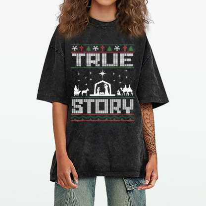 True Story Christian Washed T-Shirt