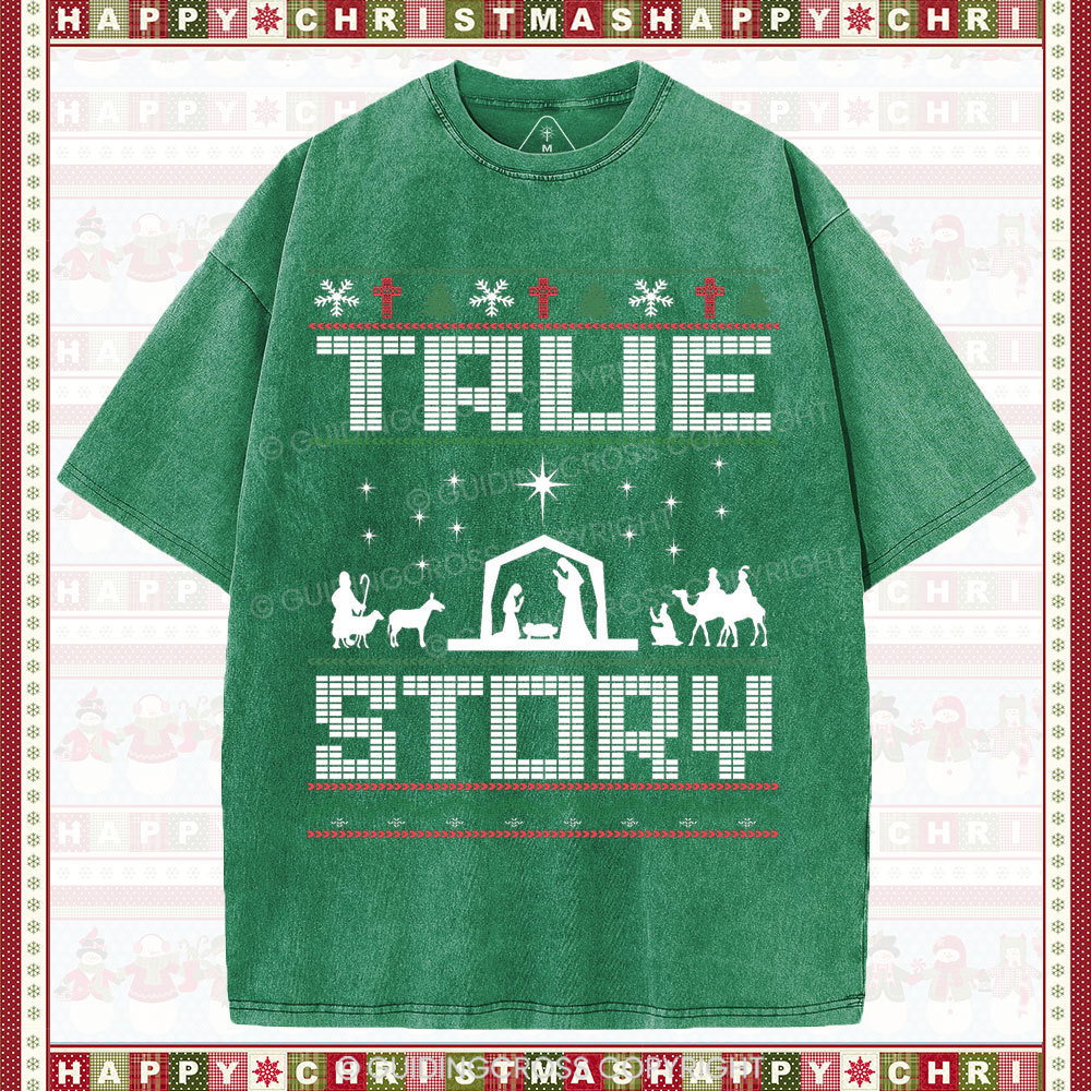True Story Christian Washed T-Shirt