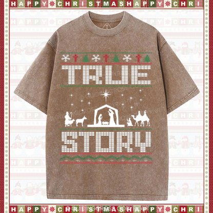 True Story Christian Washed T-Shirt