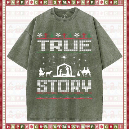 True Story Christian Washed T-Shirt