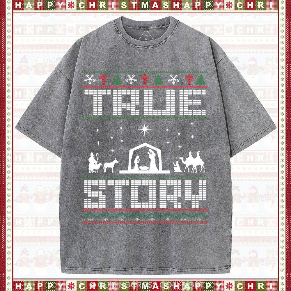 True Story Christian Washed T-Shirt