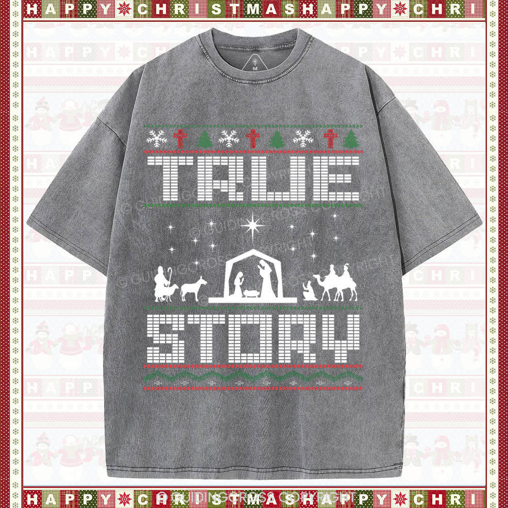 True Story Christian Washed T-Shirt