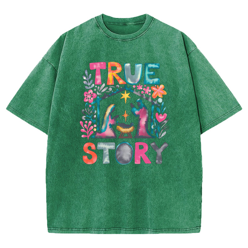 True Story Christian Washed T-shirt