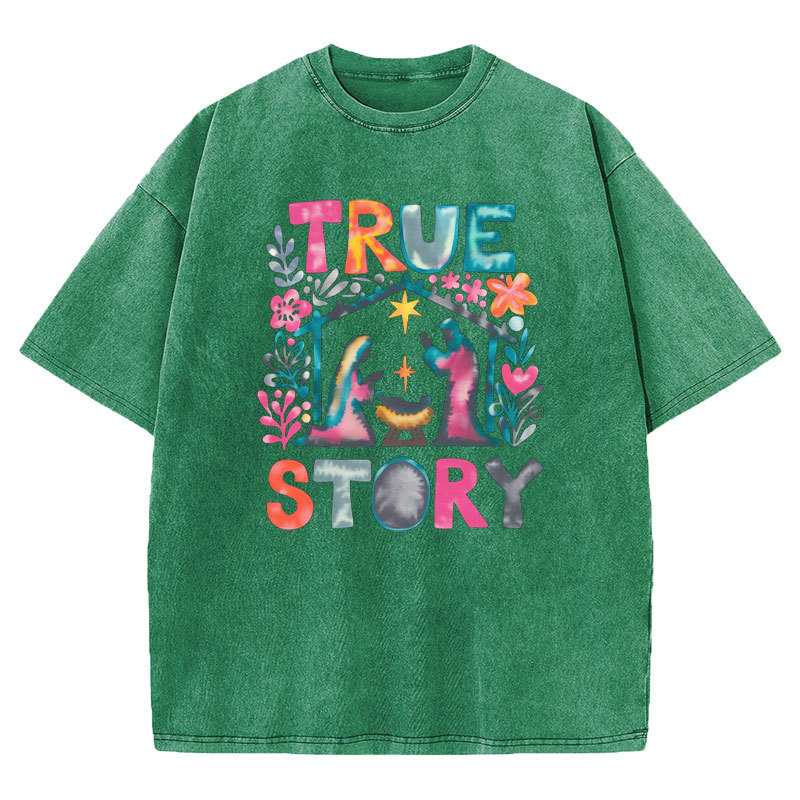 True Story Christian Washed T-shirt