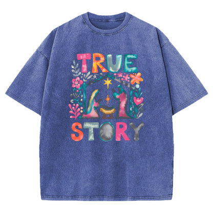 True Story Christian Washed T-shirt