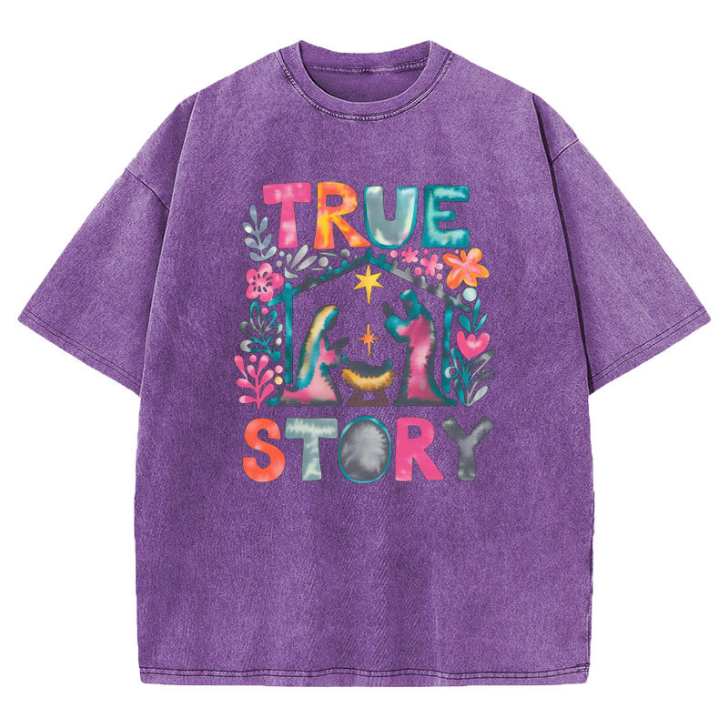 True Story Christian Washed T-shirt