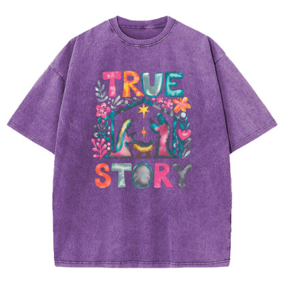 True Story Christian Washed T-shirt