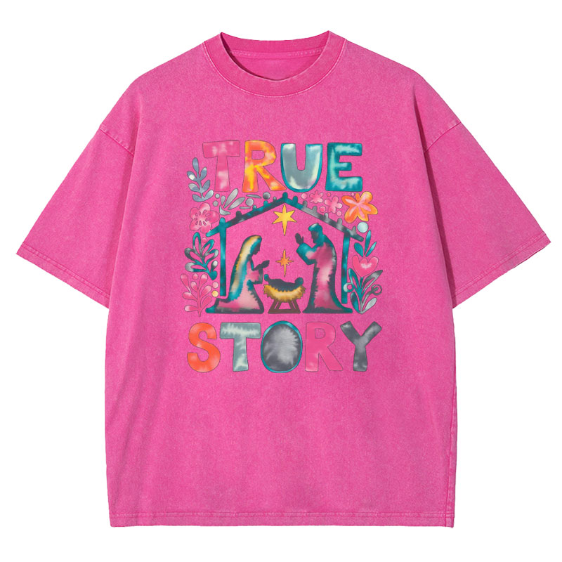 True Story Christian Washed T-shirt