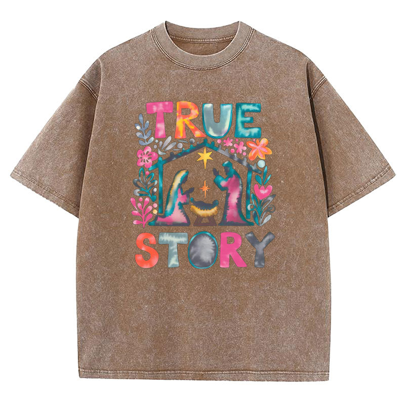 True Story Christian Washed T-shirt
