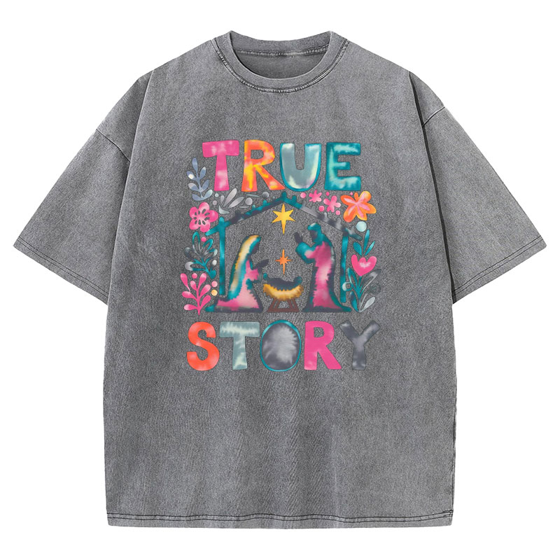 True Story Christian Washed T-shirt