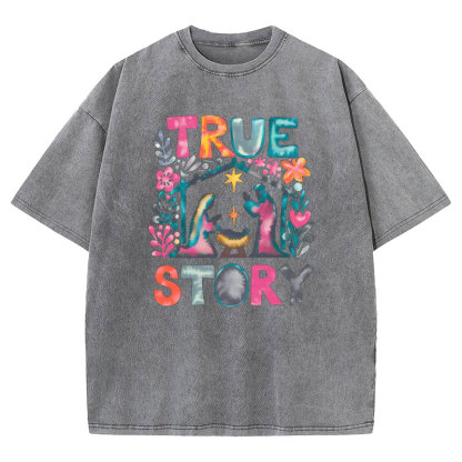 True Story Christian Washed T-shirt