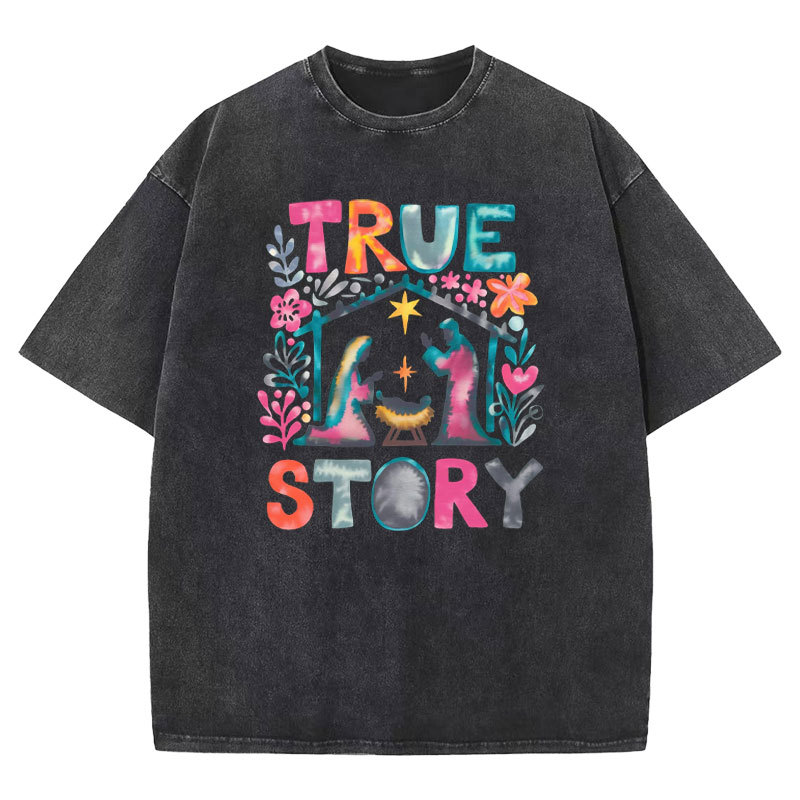 True Story Christian Washed T-shirt