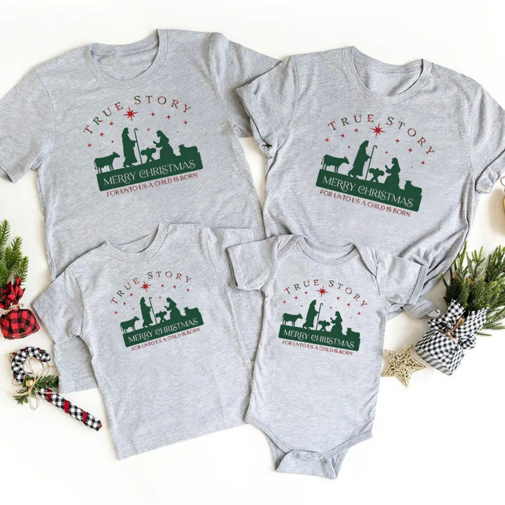 A Thrill Of Hope The Weary World Rejoice Christmas Family Matching Shirts Sale - GuidingCross