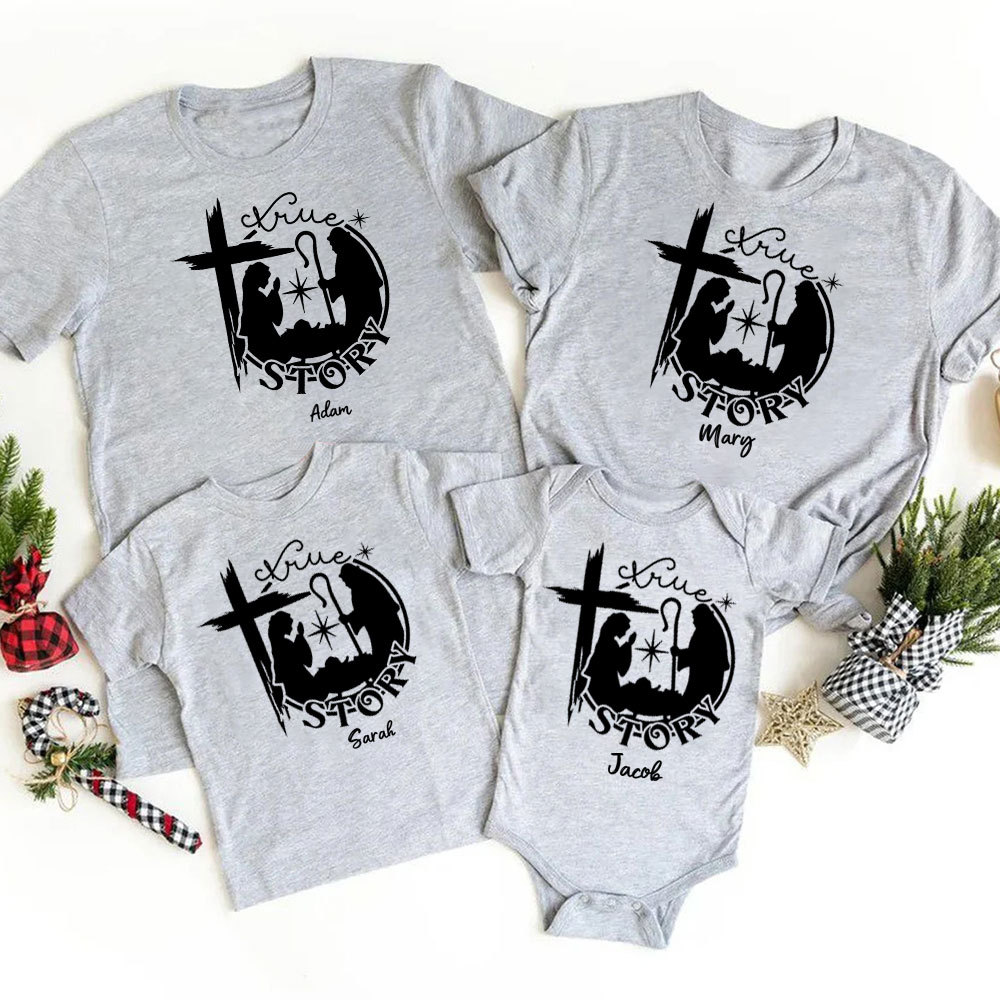 A Thrill Of Hope The Weary World Rejoice Christmas Family Matching Shirts Sale - GuidingCross