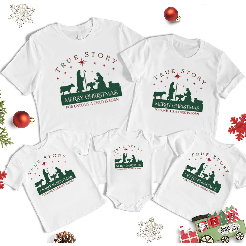 True Story Christmas Family Matching Shirts