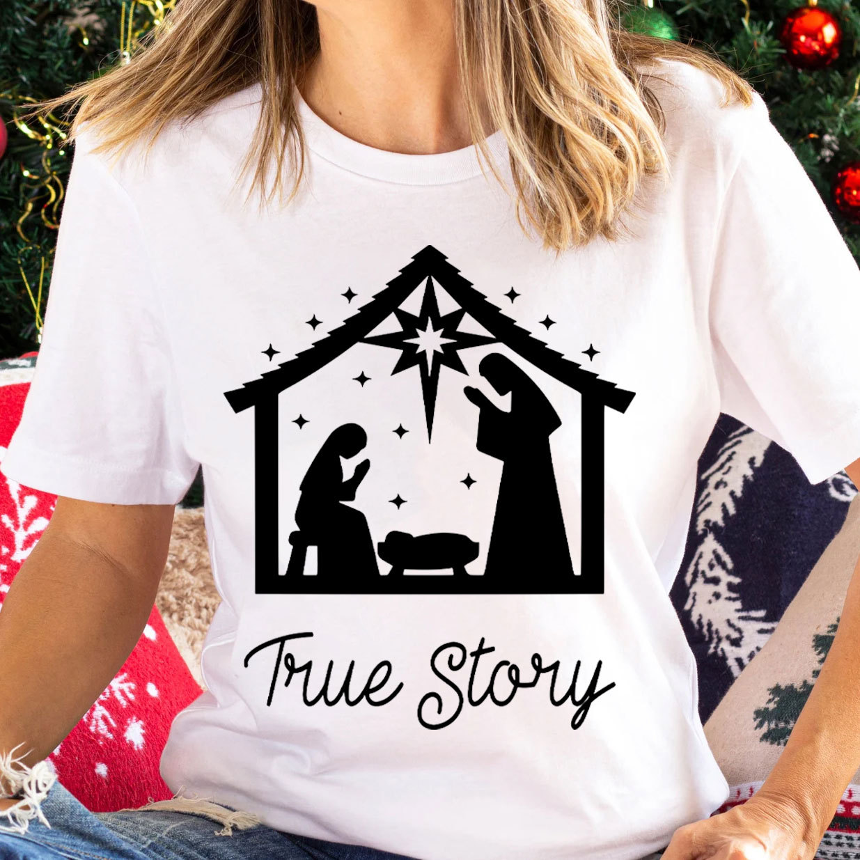 True Story Christmas Nativity T-Shirt 