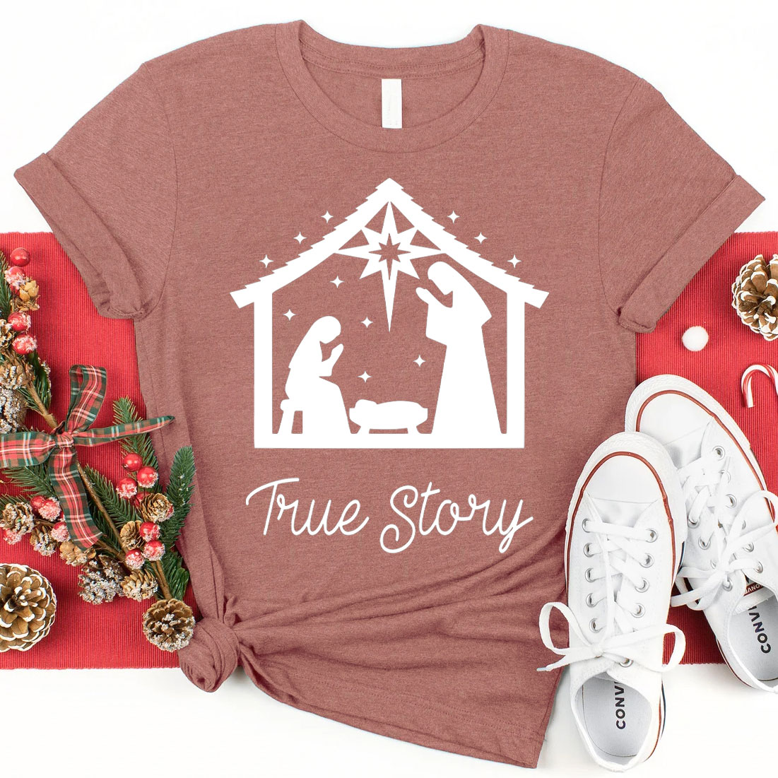 True Story Christmas Nativity T-Shirt 