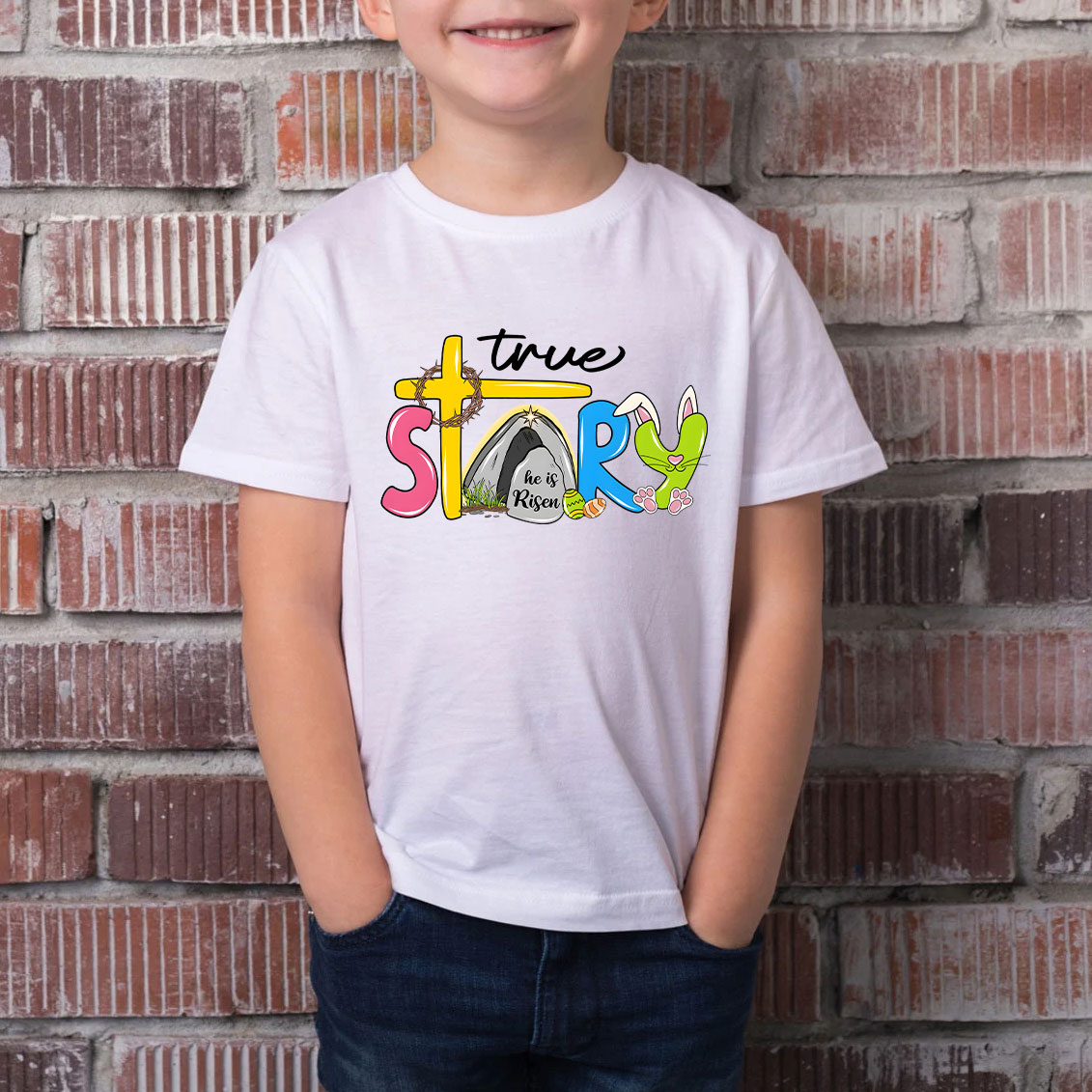 True Story Happy Easter Kids T-Shirt